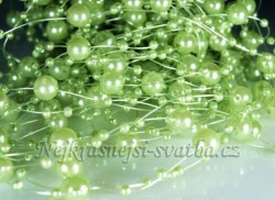 Perličky na silikonu zelené